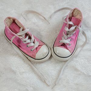 PINK CONVERSE shoes, Size 6